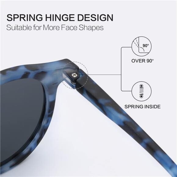 Polarized Round Sunglasses, Stylish Sunglasses for Men and Women Retro Classic main image 5
